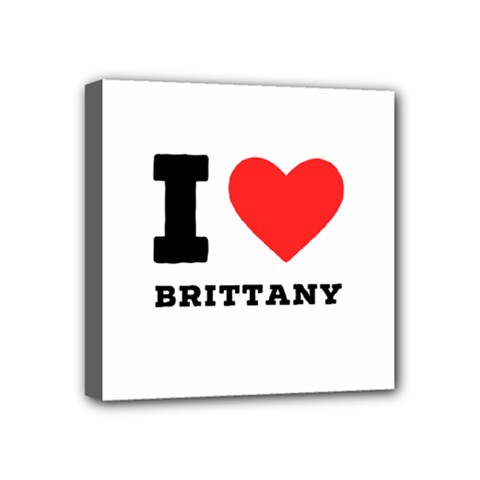 I Love Brittany Mini Canvas 4  X 4  (stretched) by ilovewhateva