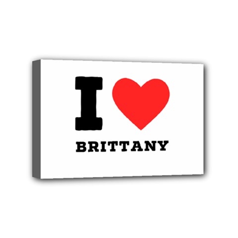 I Love Brittany Mini Canvas 6  X 4  (stretched) by ilovewhateva