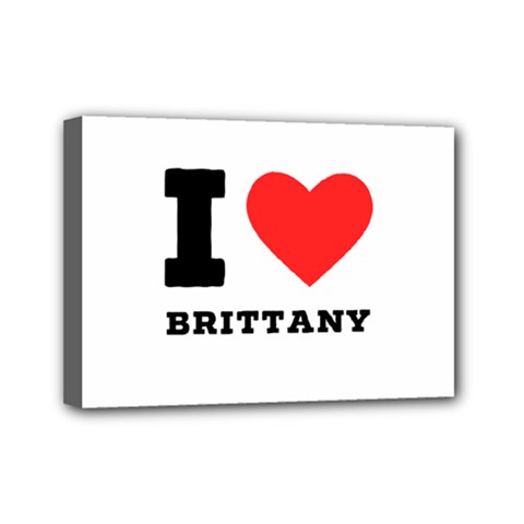 I Love Brittany Mini Canvas 7  X 5  (stretched) by ilovewhateva