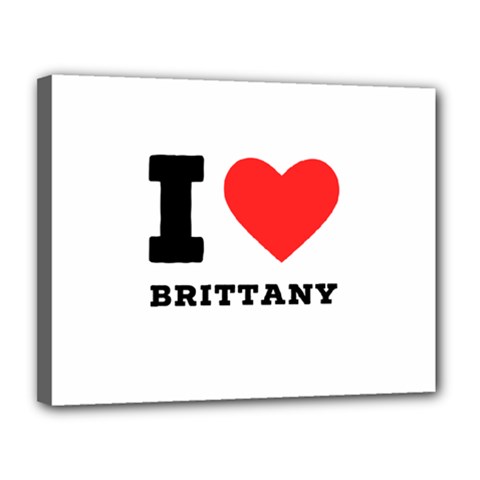 I Love Brittany Canvas 14  X 11  (stretched) by ilovewhateva