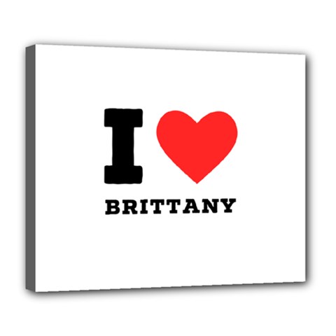 I Love Brittany Deluxe Canvas 24  X 20  (stretched) by ilovewhateva