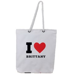 I Love Brittany Full Print Rope Handle Tote (large) by ilovewhateva