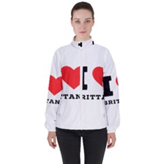 I Love Brittany Women s High Neck Windbreaker by ilovewhateva