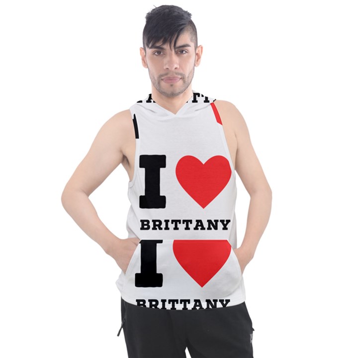 I love brittany Men s Sleeveless Hoodie