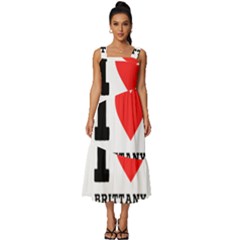 I Love Brittany Square Neckline Tiered Midi Dress by ilovewhateva