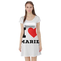 I Love Marie Short Sleeve Skater Dress by ilovewhateva