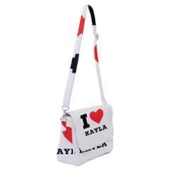 I Love Kayla Shoulder Bag With Back Zipper by ilovewhateva