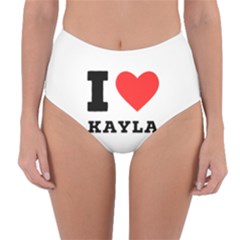 I Love Kayla Reversible High-waist Bikini Bottoms by ilovewhateva