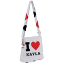 I love kayla Zipper Messenger Bag View1