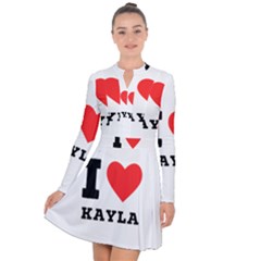 I Love Kayla Long Sleeve Panel Dress by ilovewhateva