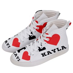 I Love Kayla Women s Hi-top Skate Sneakers by ilovewhateva