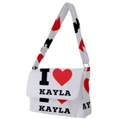 I Love Kayla Full Print Messenger Bag (l)