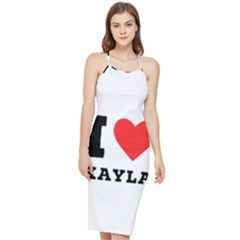 I Love Kayla Bodycon Cross Back Summer Dress by ilovewhateva