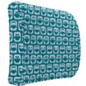 Teal And White Owl Pattern Back Support Cushion View2