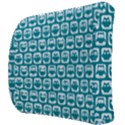 Teal And White Owl Pattern Back Support Cushion View3