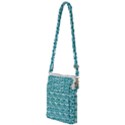 Teal And White Owl Pattern Multi Function Travel Bag View1