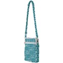 Teal And White Owl Pattern Multi Function Travel Bag View2