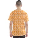 Yellow And White Owl Pattern Men s Sport Mesh Tee View2