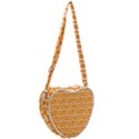 Yellow And White Owl Pattern Heart Shoulder Bag View2