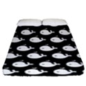 Cute Whale Illustration Pattern Fitted Sheet (King Size) View1