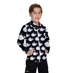 Cute Whale Illustration Pattern Kids  Windbreaker by GardenOfOphir