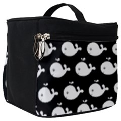 Cute Whale Illustration Pattern Make Up Travel Bag (big) by GardenOfOphir