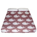 Cute Whale Illustration Pattern Fitted Sheet (Queen Size) View1