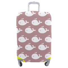 Cute Whale Illustration Pattern Luggage Cover (medium) by GardenOfOphir