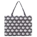 Cute Whale Illustration Pattern Zipper Medium Tote Bag View1