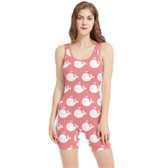 Coral Whales Pattern Women s Wrestling Singlet by GardenOfOphir