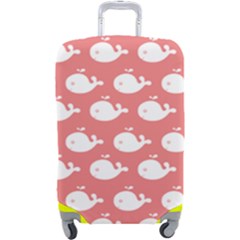 Coral Whales Pattern Luggage Cover (large) by GardenOfOphir