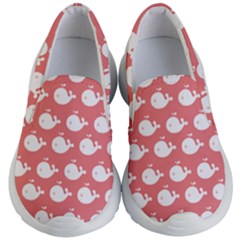 Coral Whales Pattern Kids Lightweight Slip Ons by GardenOfOphir