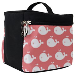 Coral Whales Pattern Make Up Travel Bag (big) by GardenOfOphir