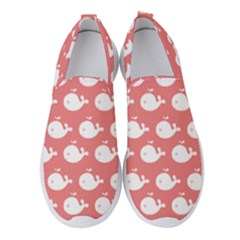 Coral Whales Pattern Women s Slip On Sneakers by GardenOfOphir