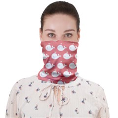 Coral Whales Pattern Face Covering Bandana (adult) by GardenOfOphir