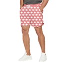 Coral Whales Pattern Men s Runner Shorts View3