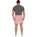 Coral Whales Pattern Men s Runner Shorts View4