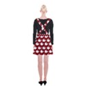 Cute Whale Illustration Pattern Suspender Skater Skirt View2