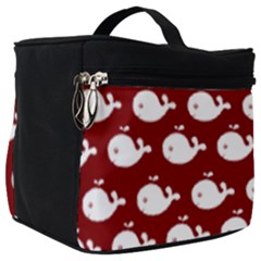 Cute Whale Illustration Pattern Make Up Travel Bag (big) by GardenOfOphir