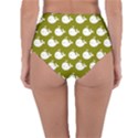 Cute Whale Illustration Pattern Reversible High-Waist Bikini Bottoms View4