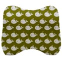 Cute Whale Illustration Pattern Velour Head Support Cushion View1