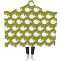 Cute Whale Illustration Pattern Wearable Blanket View2