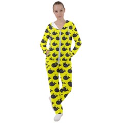 Cute Whale Illustration Pattern Women s Tracksuit by GardenOfOphir