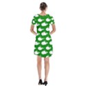 Cute Whale Illustration Pattern Short Sleeve V-neck Flare Dress View2