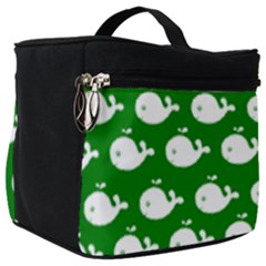 Cute Whale Illustration Pattern Make Up Travel Bag (big) by GardenOfOphir