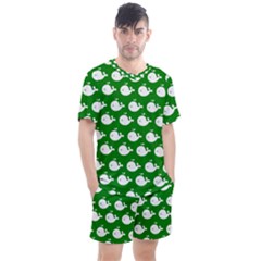 Cute Whale Illustration Pattern Men s Mesh Tee And Shorts Set