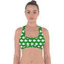 Cute Whale Illustration Pattern Cross Back Hipster Bikini Top  View1