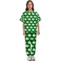 Cute Whale Illustration Pattern Kids  Tee and Pants Sports Set View1