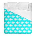 Cute Whale Illustration Pattern Duvet Cover (Full/ Double Size) View1