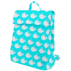 Cute Whale Illustration Pattern Flap Top Backpack by GardenOfOphir